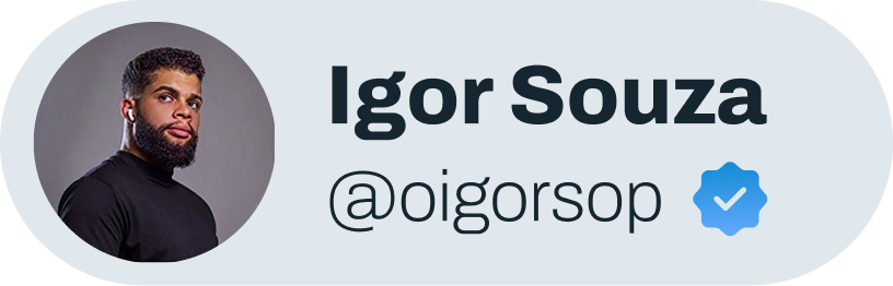 Igor Souza, @oigorsop